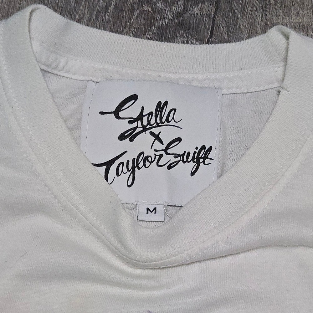 Stella McCartney x Taylor Swift T Shirt Medium Men White Lover Era Graphic Wings - Picture 3 of 11